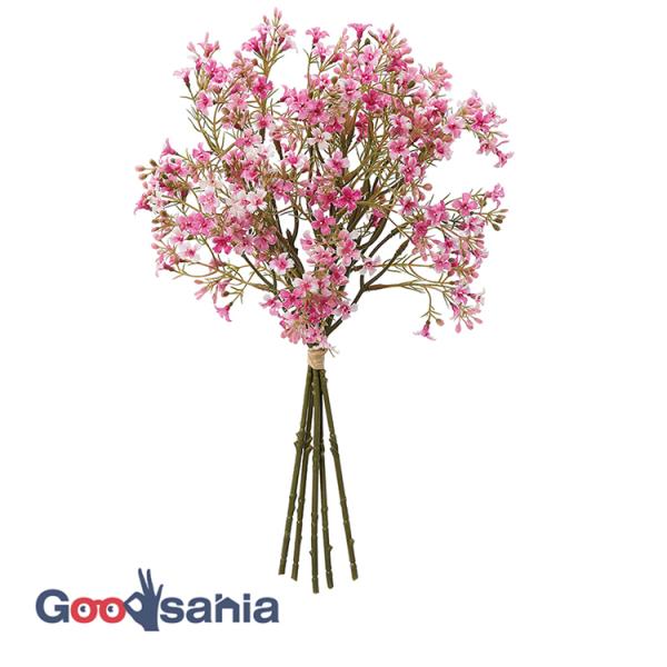 アスカ 造花 ミニフラワーバンチ ビューティ 全長:約36cm、花径:約1.5cm 1束(5本組) A-34553-022お部屋にも、結婚式などのイベントにもぴったり！本物と見間違えそうなクオリティ！多様なシーンで活躍する造花リアル 本物そ...