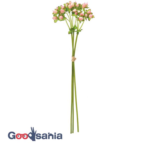 お部屋にも、結婚式などのイベントにもぴったり！本物と見間違えそうなクオリティ！多様なシーンで活躍する造花リアル 本物そっくり 花 ヒペリカム フラワーアレンジメント インテリア 屋内 部屋 玄関 受付 洗面所 撮影 洋 洋風 ブーケ ウエデ...