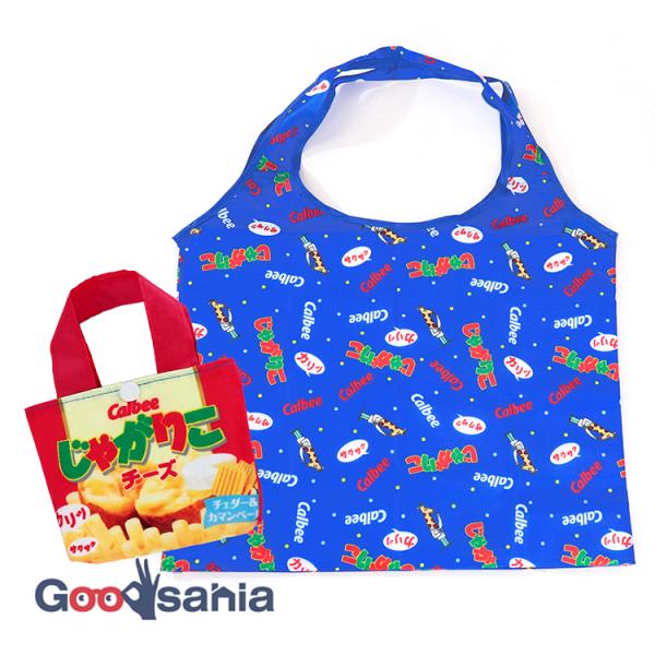 ジェイズプランニング エコバッグ じゃがりこ チーズ ブルー 約34×42.5