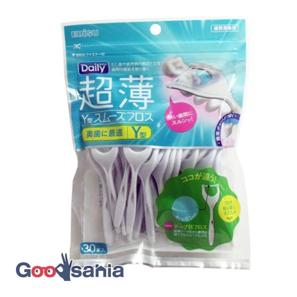 他サイト： エビス デイリー超薄Y型スムーズフロス 30本入の商品画像
