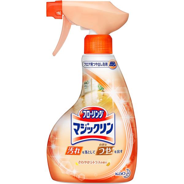 他サイト： 花王 フローリングマジックリン 住居用洗剤 つや出しスプレー さわやかシトラス 本体 400mlの商品画像