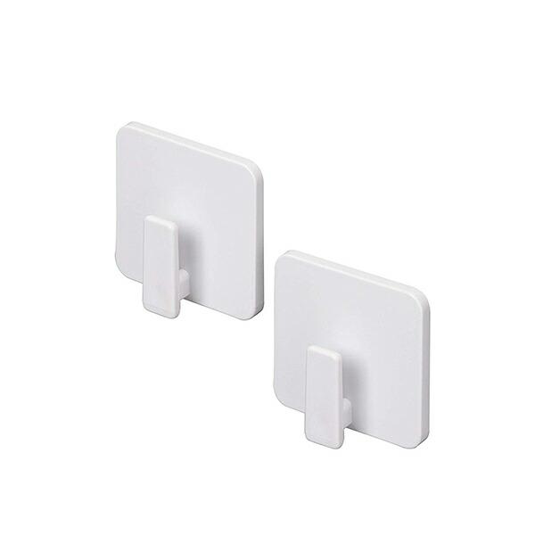 他サイト： 東和産業 バス 収納 浴室 フック 磁着SQ マグネット バスフック ミニ 2個入 ホワイト 約4.6×1.6×4.5cm 39198の商品画像