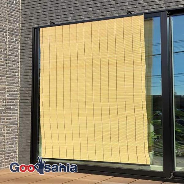 紫外線をカットしながら、風も通してくれるすだれ暑い時期の日差しの防止に一役買ってくれる！簾 スダレ 135 長方形 日除け 日よけ 目隠し めかくし シェード 室内 屋外 外 窓 ベランダ 玄関 紫外線 省エネ アパート マンション 賃貸 和風