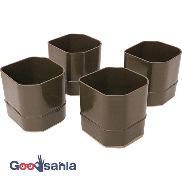 台和 テーブル高さ調節脚 継ぎ脚くん (4個セット) ブラウン簡単取付!テーブルやソファの高さを上げたり、こたつの足継ぎに。テーブルの高さと合わない椅子の高さ調節にも。こたつの脚のしたに設置し、簡単にこたつの高さを変えられます。 裏表で高さ...