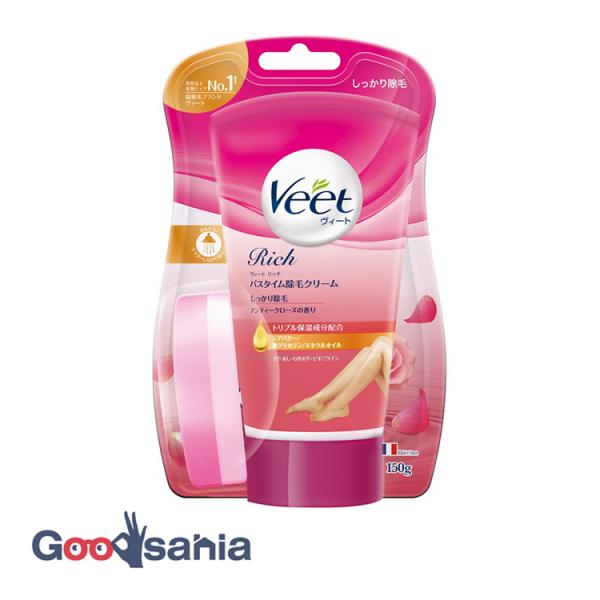 ヴィート Veet リッチ バスタイム 除毛クリーム しっかり除毛 150gヴィートリッチバスタイム除毛クリームしっかり除毛。おうちにいながら、セルフ除毛。すべすべ肌※に。配合保湿成分が気になる方にも。3つの保湿成分配合。水に流れにくい成分...