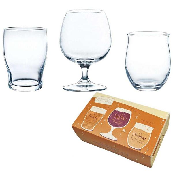 東洋佐々木ガラス ビールグラス セット クラフトビヤーグラス 3個入 1パック クリア ベーシック 305ml テイスティ 330ml アロマ 290mlクラフトビール好きな方や、ビギナーでも気軽に楽しめるグラスセットです。クラフトビールの...
