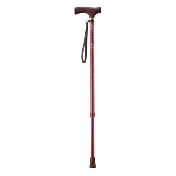 幸和製作所 テイコブ伸縮ステッキ傷が付きにくい加工と、桜の柄に合うカラーの美しい杖。ベビー 介護 ステッキ