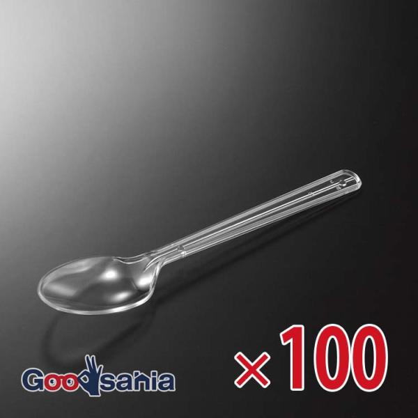 中央化学 使い捨て スプーン 160 バラ 100枚入 約16×3.5×1cm 日本製