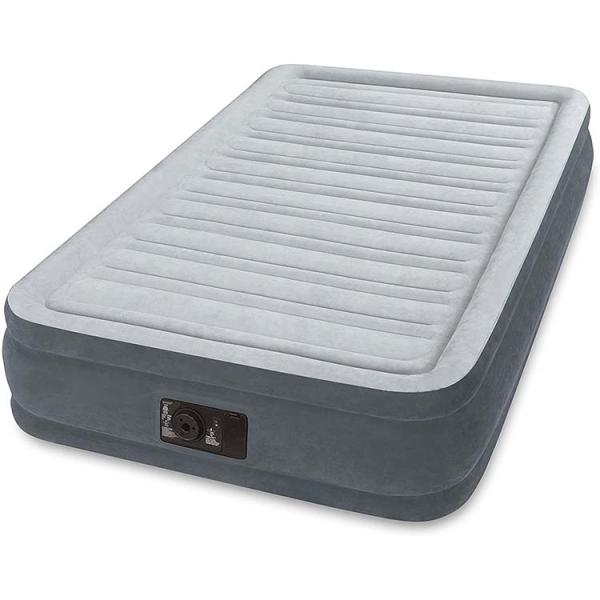 他サイト： パール金属 INTEX インテックス エアーベッド シングル 電動式 191×99×33cm グレーの商品画像