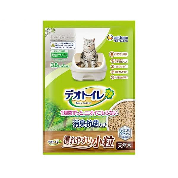 ユニ・チャーム デオトイレ消臭・抗菌チップ天然木 慣れやすい小粒 3.8L