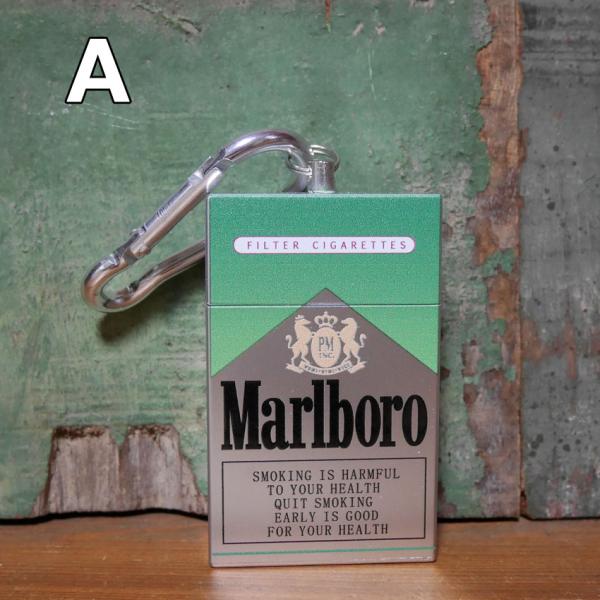 タバコ 箱型 携帯灰皿 キーホルダー 灰皿 キャメル マルボロメンソール