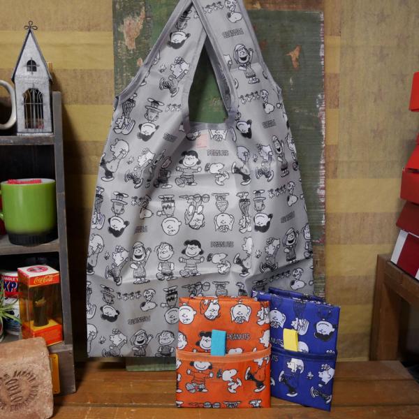 スヌーピー ライン デイリーバッグ SNOOPY エコバッグ ショッピングバッグ アメリカン雑貨