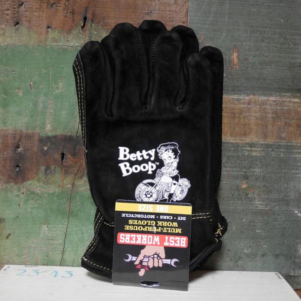 牛革製でタフ！アウトドア、キャンプ、外での作業でガシガシ使えるヴィンテージワークグローブです。アメリカンでヴィンテージ風の風合いがいい味が出ています。ワンサイズでどの手にもフィットする形で調整されています。DIYグッズの一つに重宝されるアイ...