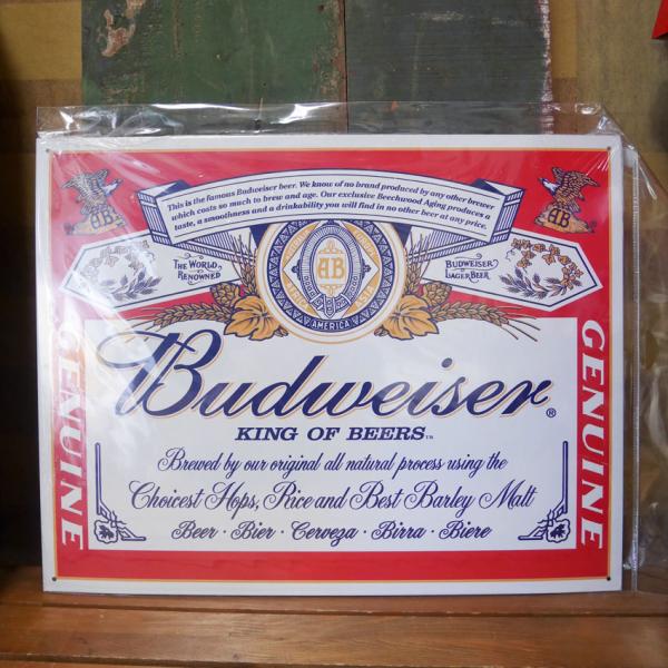 Budweiser 王冠型　LED照明　ブリキ看板 Budweiser 王冠型 LED照明 ブリキ看板 Budweiser 王冠型 LED照明