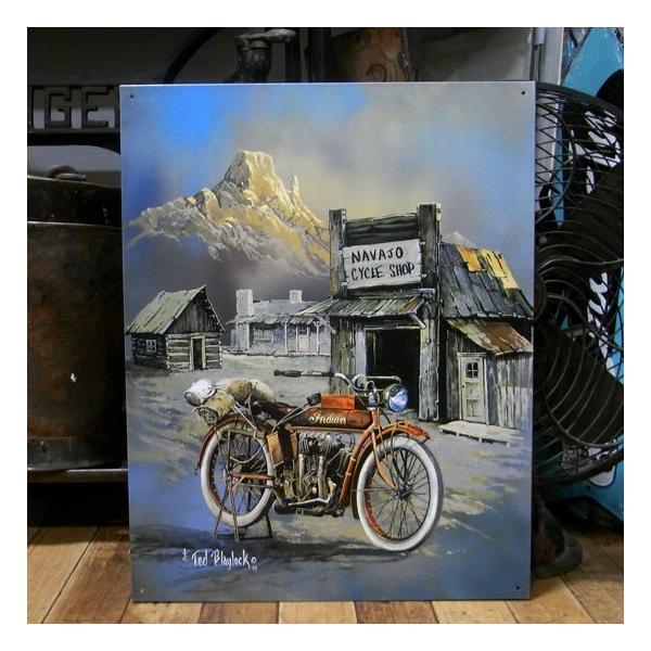 INDIAN MOTOCYCLE（インディアンモトサイクル） インディアン ブリキ