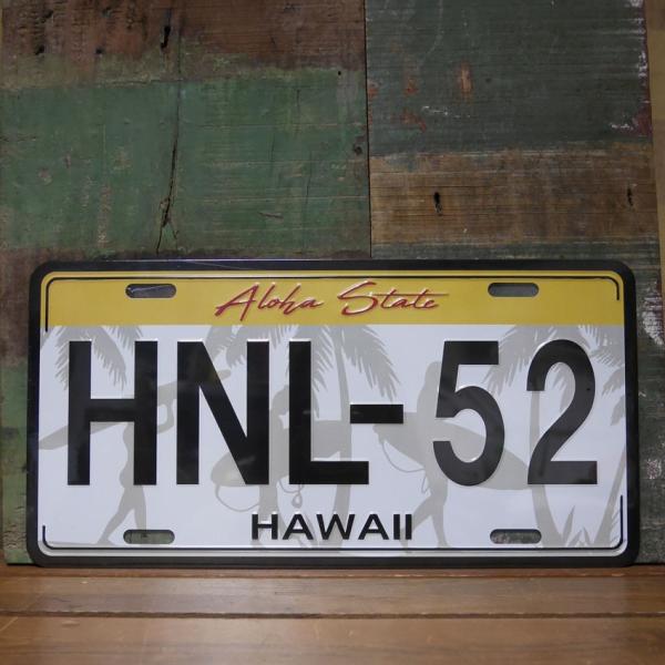ハワイナンバープレート　アメリカナンバープレート　看板　HAWAII 楽天市場】HAWAII License Plate アロハ ALOHA ハワイ