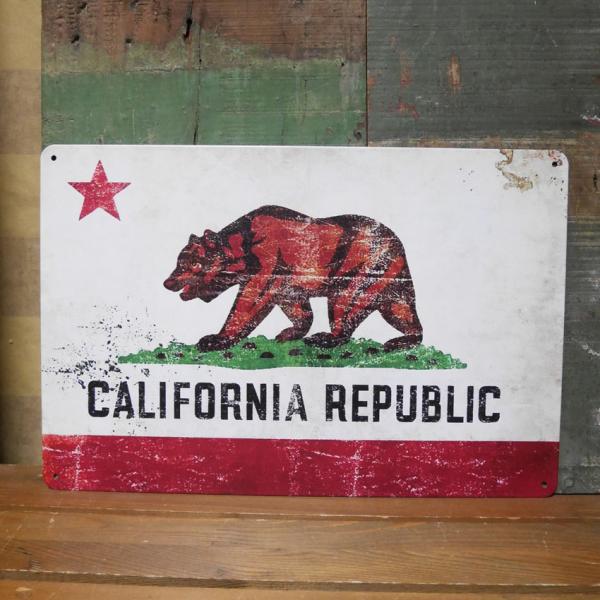 カリフォルニア　California ブリキサイン　文字　アメリカン 立体サイン ブリキ製 看板 アメリカ カリフォルニア アメリカ