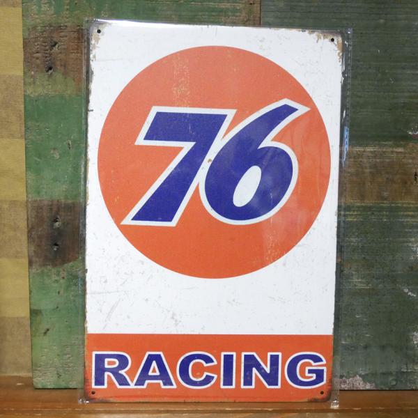 アメリカンサインボード 76 レーシング インテリア A4サイズ ブリキ
