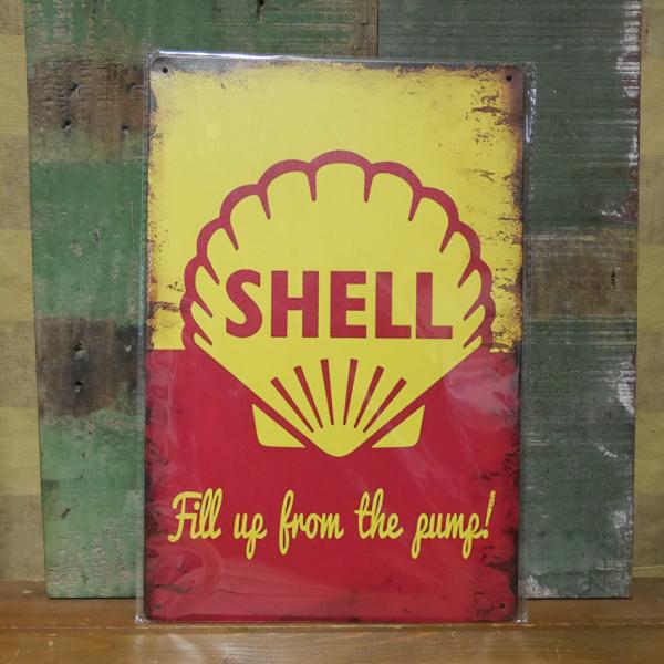 SHELL ビンテージ　ドーム型サイン看板 1940s' 新品 SHELL シェル メタルサイン 看板 オイル 世田谷ベース アメリカン