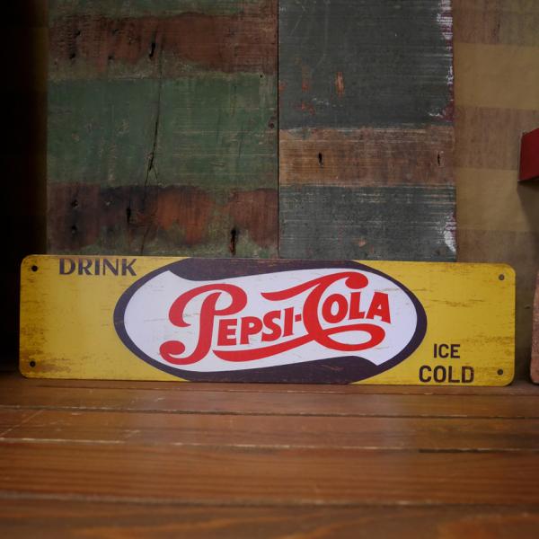 PEPSI（ペプシ） アメリカンサインボード PEPSI COLA ブリキ看板