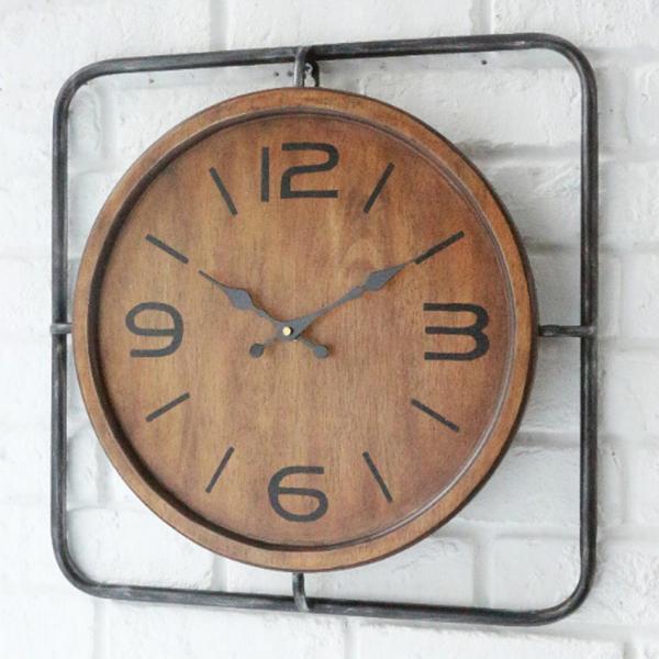 インダストリアル・クロック 壁掛け時計 アンティーク レトロ