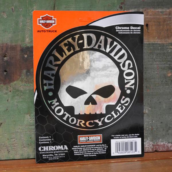 世界中で愛され続けるハーレーダビッドソンのアイコン、ウィーリーG スカルのダイカットデカールです。ハーレー乗りならファッションや小物にもこだわりたい。車やバイクにツールボックスなど、自分だけのオリジナルアイテムにカスタマイズ。サイズ(ステッ...