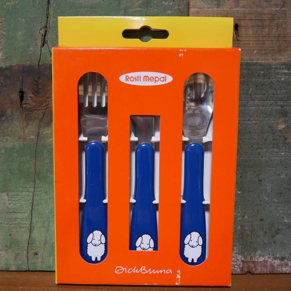 ディックブルーナ ロスティメパル カトラリーセット ヒツジ Dick Bruna Rosti Mepal Cutlery 3pcs Set スプーン フォーク ナイフ