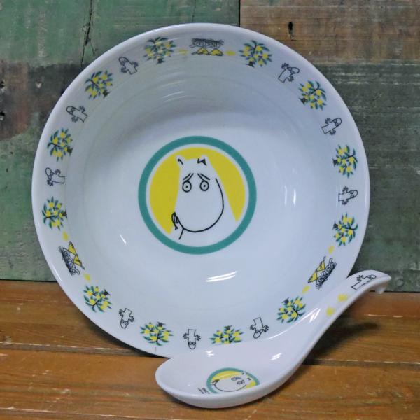 MOOMIN ムーミン レンゲ付 ラーメン丼 セット 深皿 : アメリカン雑貨の