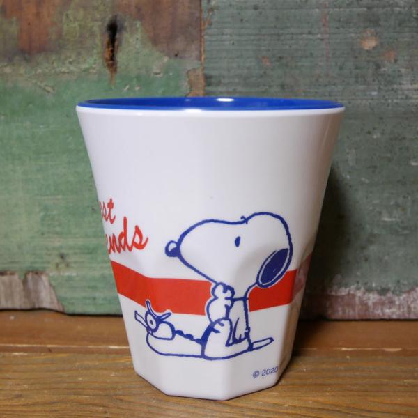 スヌーピー レトロラベル メラミンカップ メラミン食器 PEANUTS SNOPY