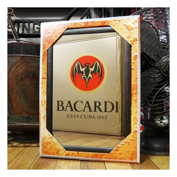 【非売品】バカルディ　パブミラー BACARDI パブミラー バカルディ スピーゲルミラー インテリア 鏡
