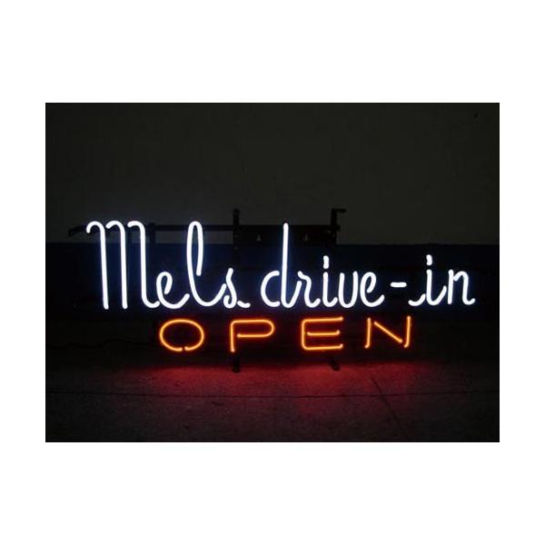 MELS DRIVEIN OPEN ネオンサイン ネオン管 メルズドライブイン