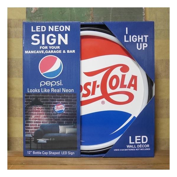 ペプシコーラ 王冠型 LED ロープ ネオンサイン PEPSI COLA