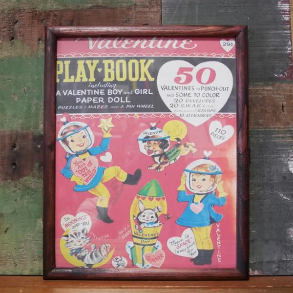 バレンタイン PLAY BOOK インテリアピクチャー ポスター フレーム