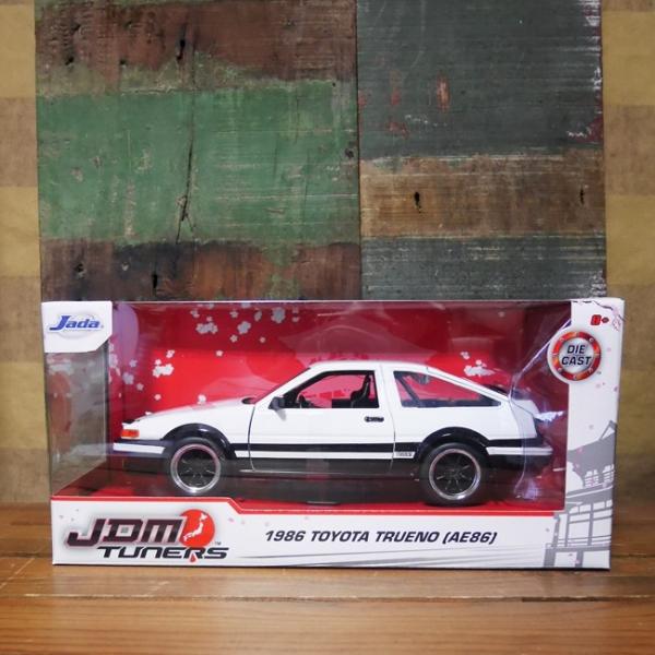 Jada Toys JDM チューナーズ1986　トヨタ・トレノ　 (AE86) JADA JDM TUNERS 1986 TOYOTA TRUENO AE86 WHITE 1:24 DIECAST