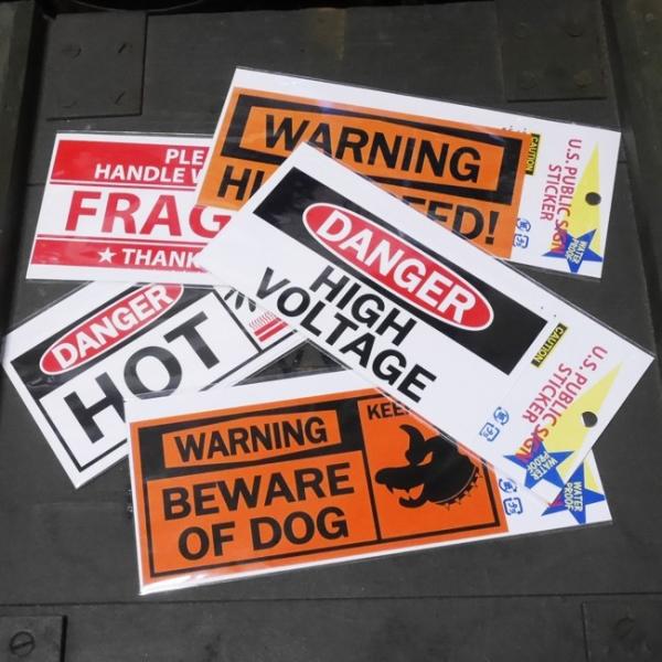 U.S. PUBLIC SIGN STICKER パブリックサイン ステッカー シール