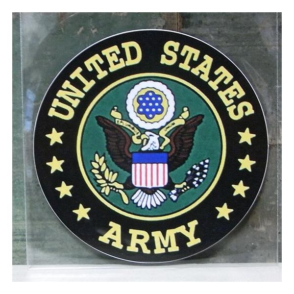 アメリカンな雰囲気たっぷりの、ARMY(アーミー)のミリタリーステッカーです。アメリカ陸軍の象徴、U.S.アーミーのステッカーシールです。ダイカットに加工された見た目もカッコいいステッカー。ヘルメットやスーツケースなどに貼って、自分だけのお...