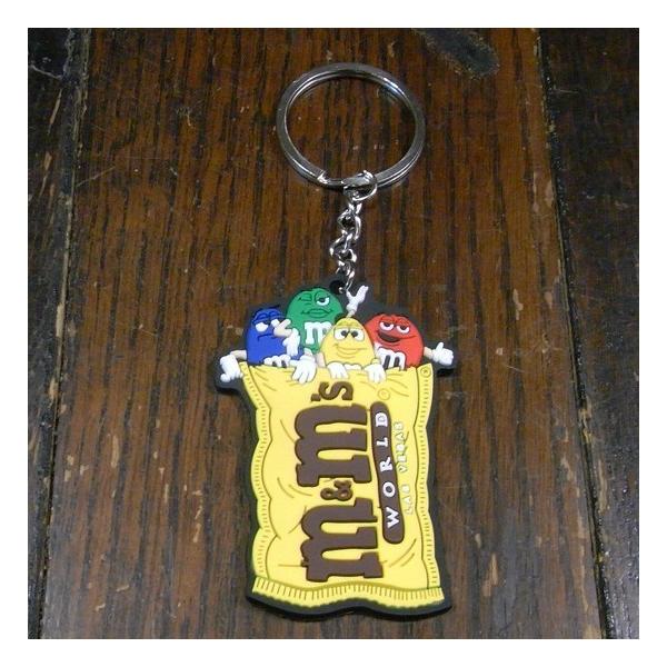 ラバー キーホルダー m&m's エム＆エムズ アメリカン雑貨