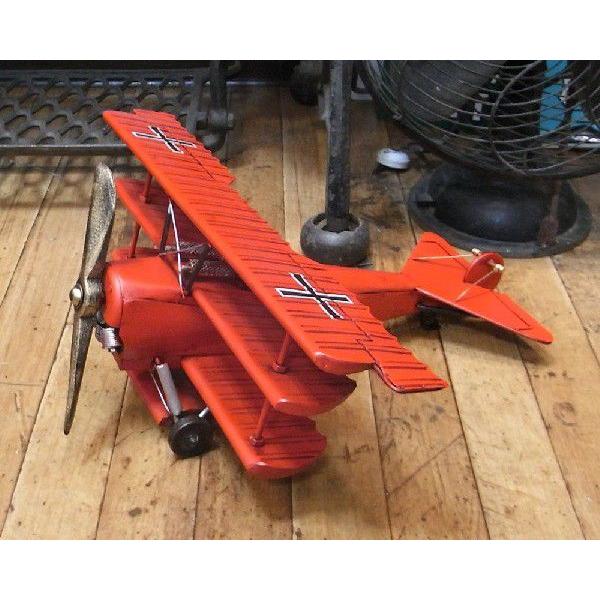 ブリキのおもちゃ 飛行機 複葉機 フォッカー : アメリカン雑貨のグッズ