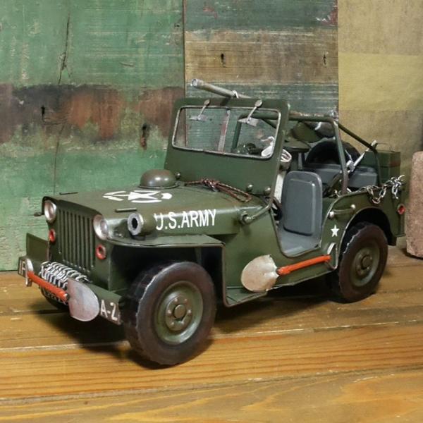 ブリキ　ミリタリージープ　うさぎ屋製 ブリキ ミリタリージープ うさぎ屋製（特大 メタル ブリキ 玩具