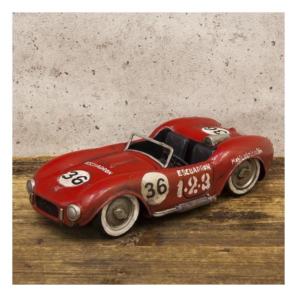 レーシングカー レッド36 インテリア ブリキのおもちゃ : アメリカン