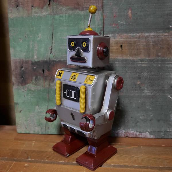 ブリキ？　おもちゃ　昭和　レトロ　置物　ロボット 1468-4.jpg