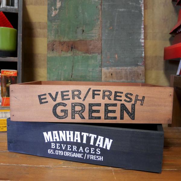 ポプラウッドボックス 収納ボックス 木箱 スタッカブル Mサイズ