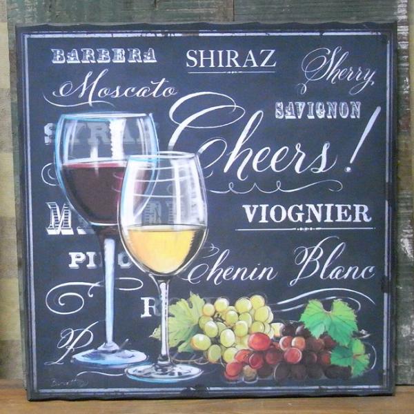 アンチーク木彫り立体絵看板(ワインショップワイン蔵) ヴィンテージスタイルの装飾壁飾り ワインモチーフ 立体額縁