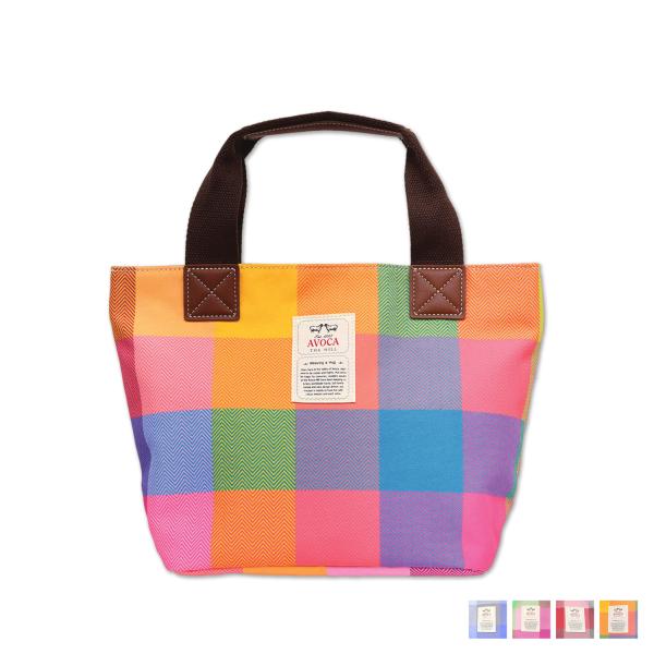 AVOCA（アヴォカ） トートバッグ レディース チェック柄 COLOR TOTE