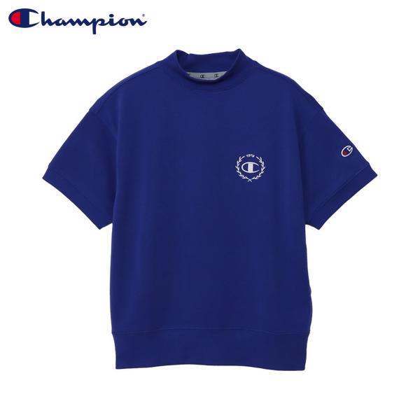 チャンピオン Champion スウェット シャツ 半袖 テックウィーブ テリー ゴルフウェア レディース モックネック スポーツ MOCK CW-BG002