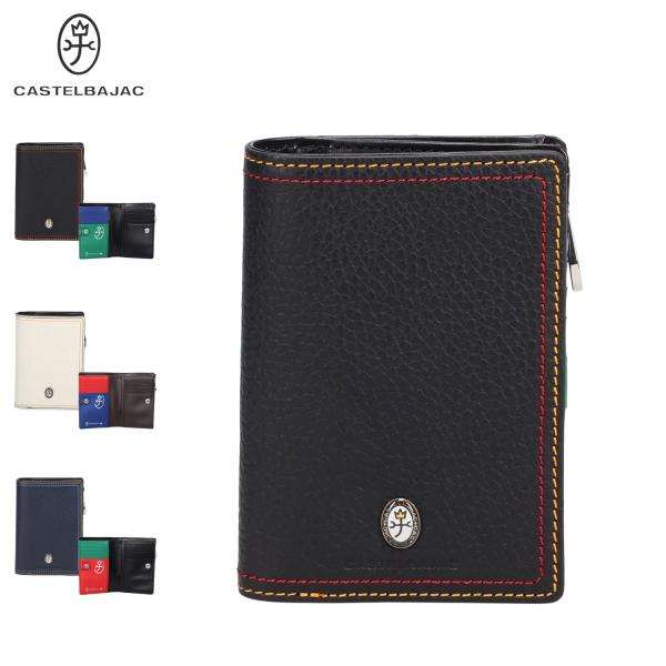 CASTELBAJAC ブラック 二つ折り財布 カステルバジャック CASTELBAJAC カステルバジャック 財布 二