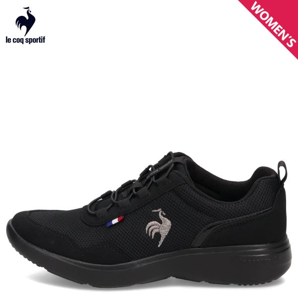 ルコック スポルティフ le coq sportif スニーカー ラ ローヌ レディース 3Eワイズ 軽量 LA RHONE ブラック 黒 LU5SSN08LZ le coq sportif（ルコックスポルティフ） ルコック スポルティフ