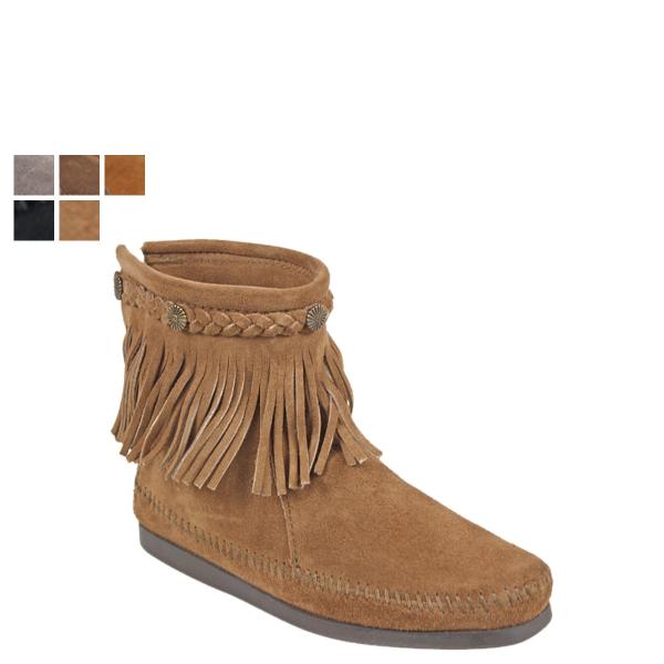 ~lgJ MINNETONKA nC gbv obN Wbp[ u[c HI TOP BACK ZIP BOOTS fB[X