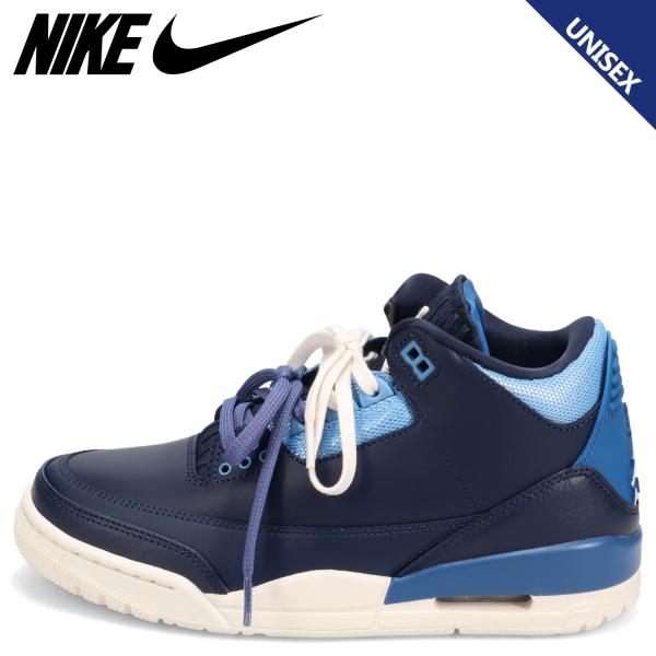 ナイキ NIKE エアジョーダン3 レトロ スニーカー メンズ レディース AIR JORDAN 3 RETRO SPORT RENAISSANCE ネイビー CK9246-400