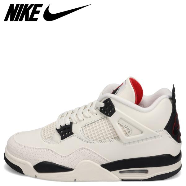 ナイキ NIKE エアジョーダン4 レトロ OG フライトクラブ スニーカー メンズ AIR JORDAN 4 RETRO OG FLIGHT CLUB オフ ホワイト IM4002-100